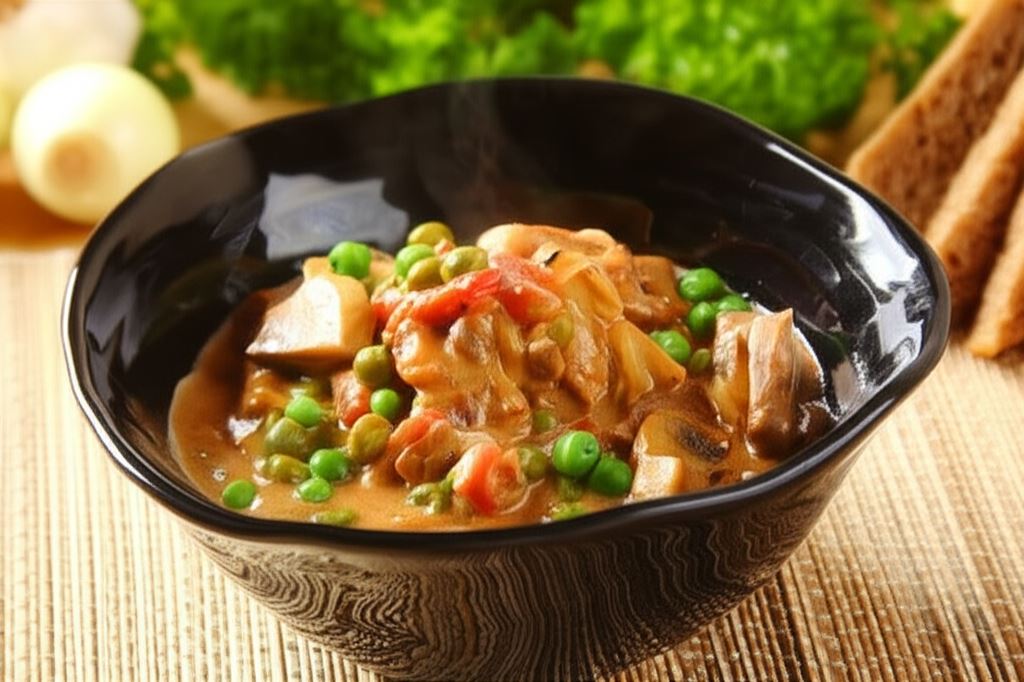 Gulasz mięsno-pieczarkowy