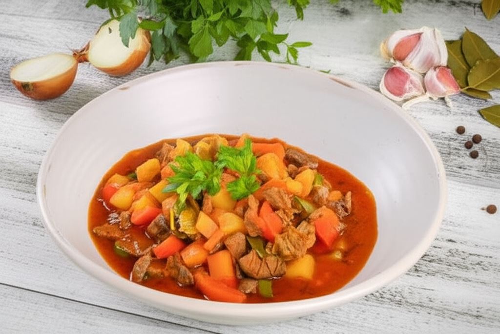 Gulasz węgierski z ziemniakami