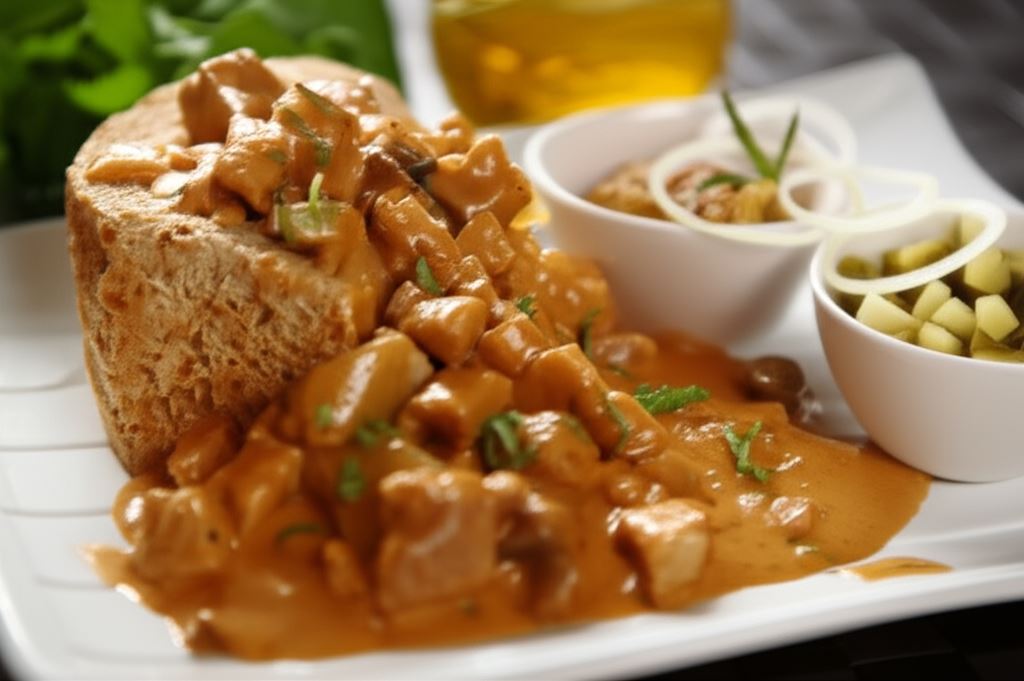 Gulasz wieprzowy ze śmietaną