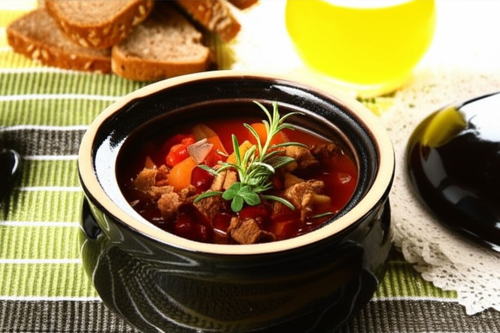 Gulasz wołowy na czerwonym winie