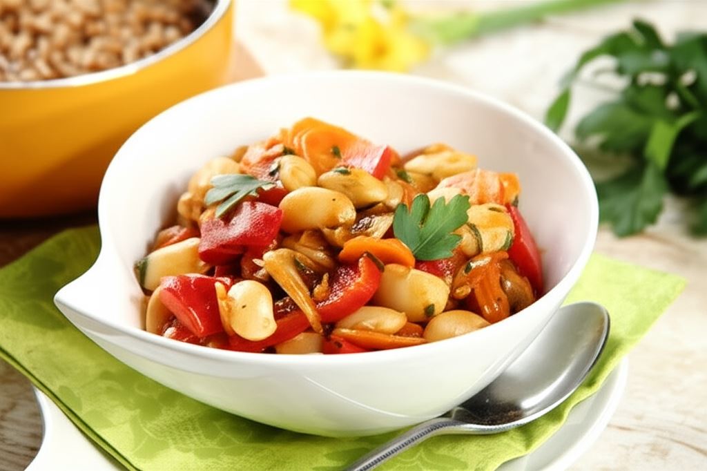 Gulasz z białą fasolą