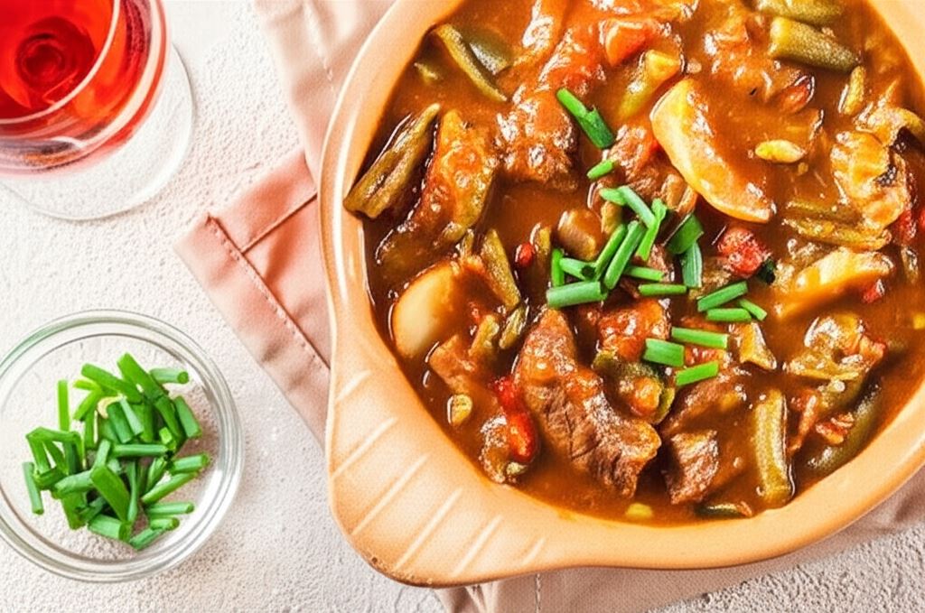 Gulasz z fasolką szparagową