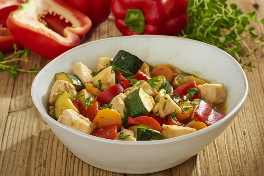 Gulasz z warzyw i kurczaka