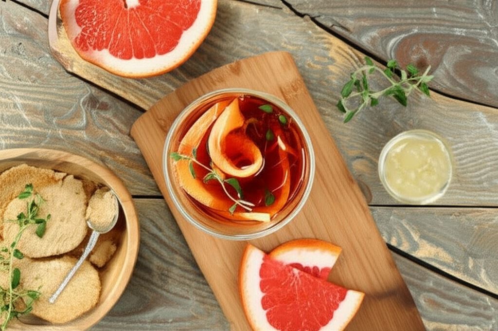 Herbata z grejpfrutem i tymiankiem