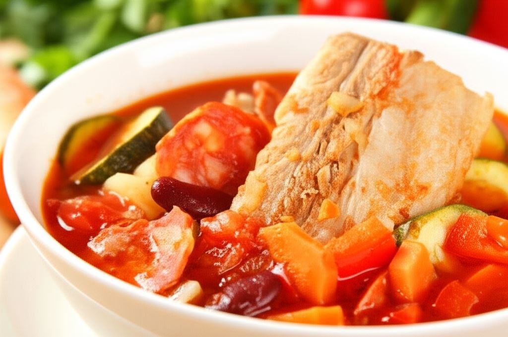 Hiszpańska zupa z chorizo i czerwoną fasolą