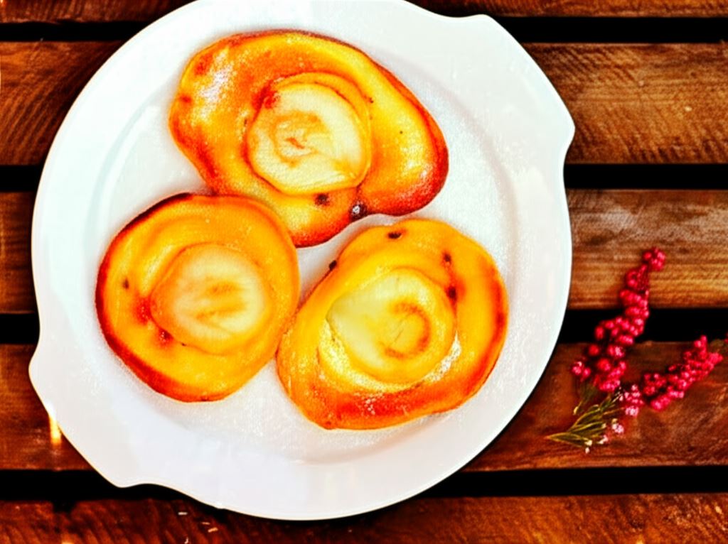 Imbirowe racuchy gruszkowe