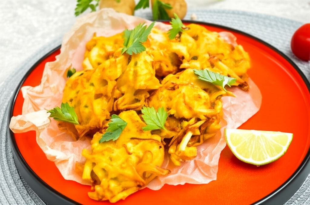 Indyjska pakora z kurczakiem