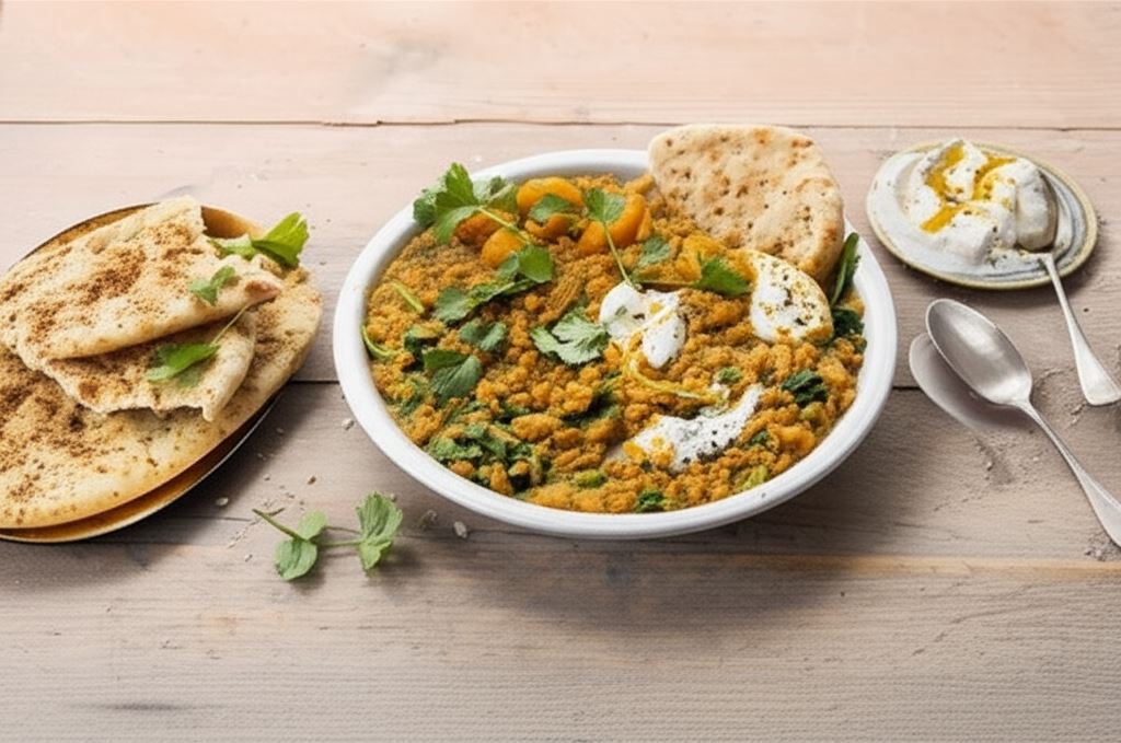 Indyjski Dhal Masala z pomarańczowymi pomidorkami i szpinakiem