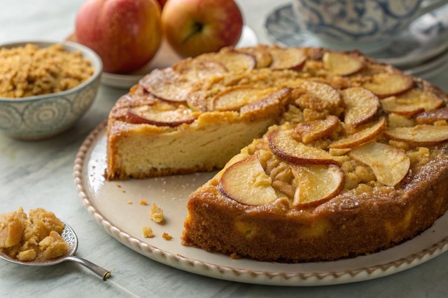 Jabłecznik z płatkami kukurydzianymi