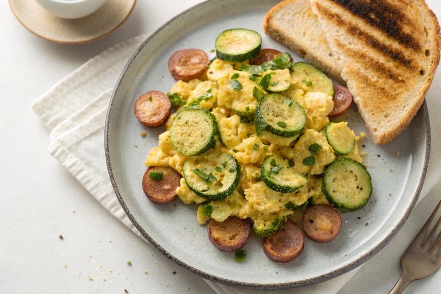 Jajecznica z cukinią