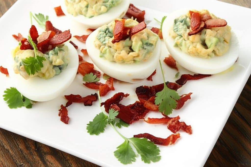 Jajka faszerowane awokado