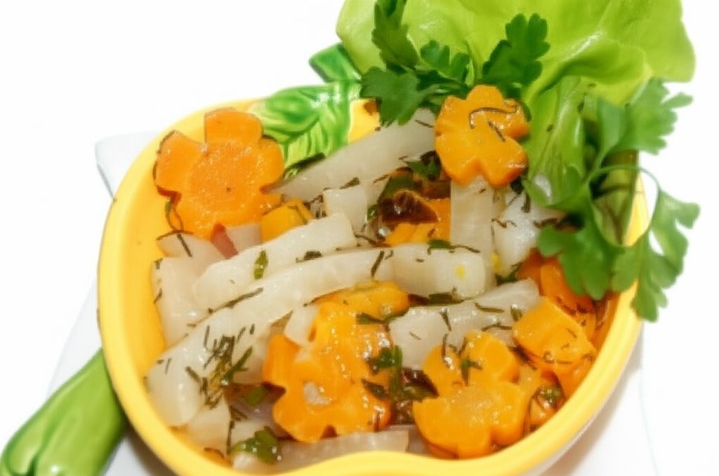 Jarzynka z marchewki i kalarepki