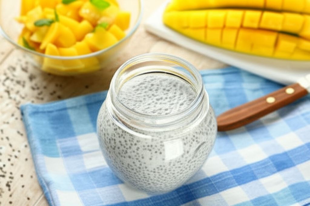 Jogurtowy pudding z nasionami chia