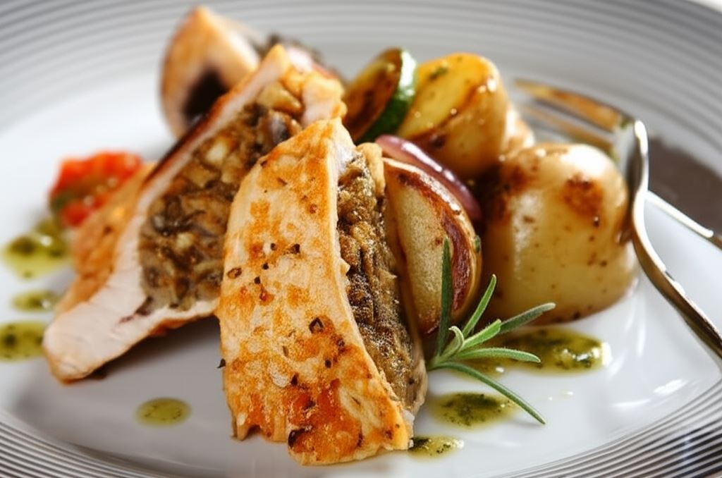 Juki ułańskie – schabowe kieszonki z pieczarkami