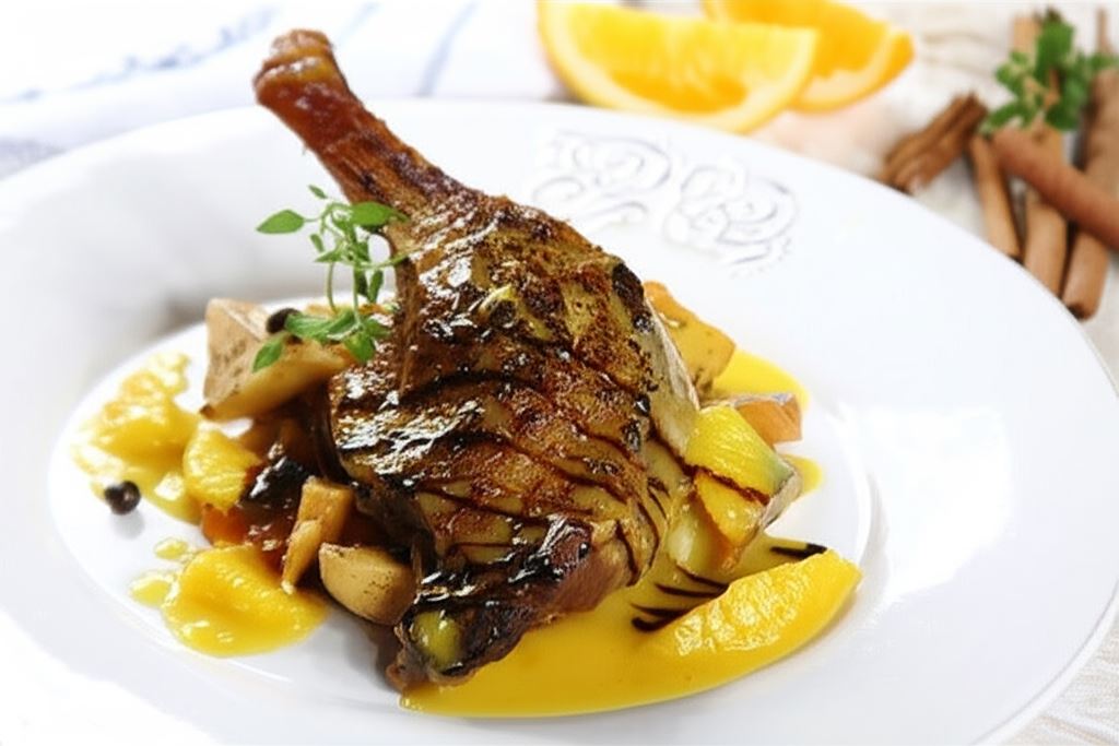 Kacze uda po Gdańsku w pomarańczach