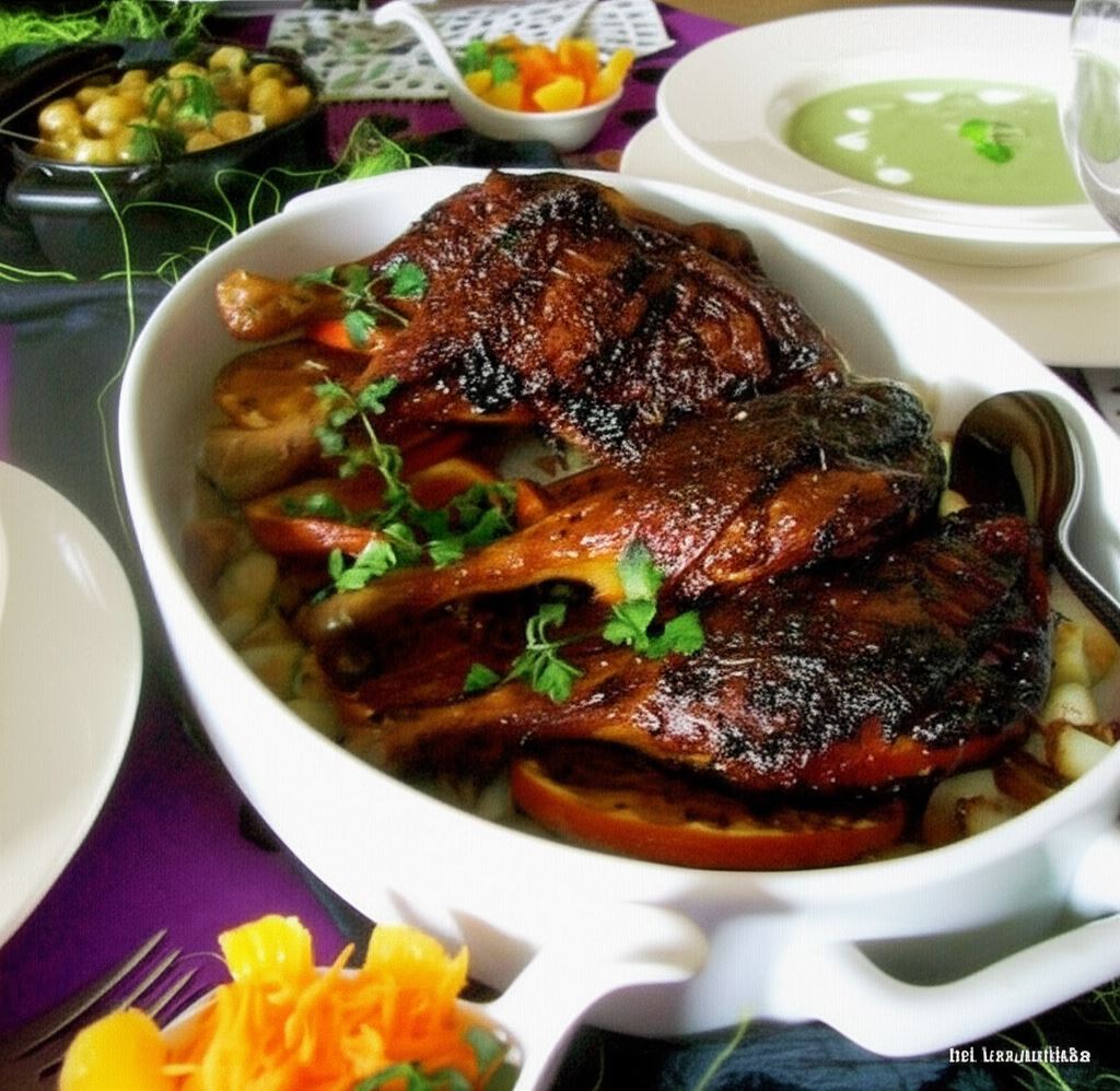 Kacze udka pieczone z pomarańczową nutą