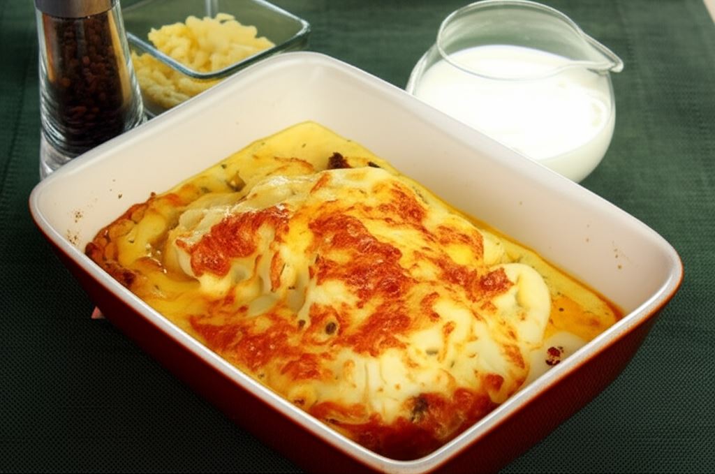 Kalafior zapiekany z mięsem mielonym