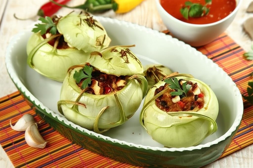 Kalarepa faszerowana mięsem mielonym