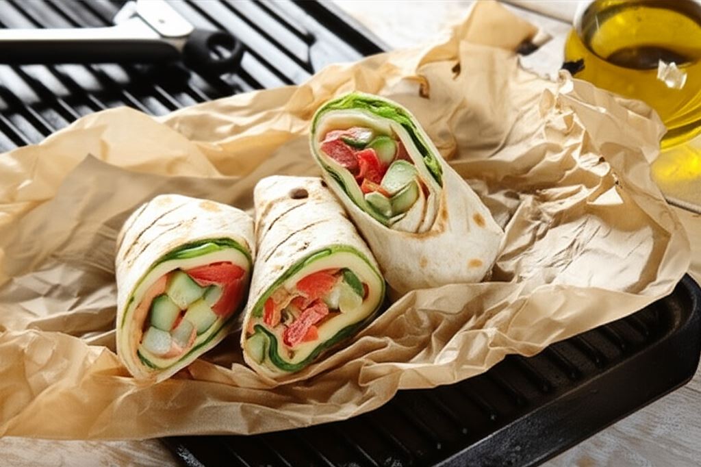Kanapka wrap z warzywami