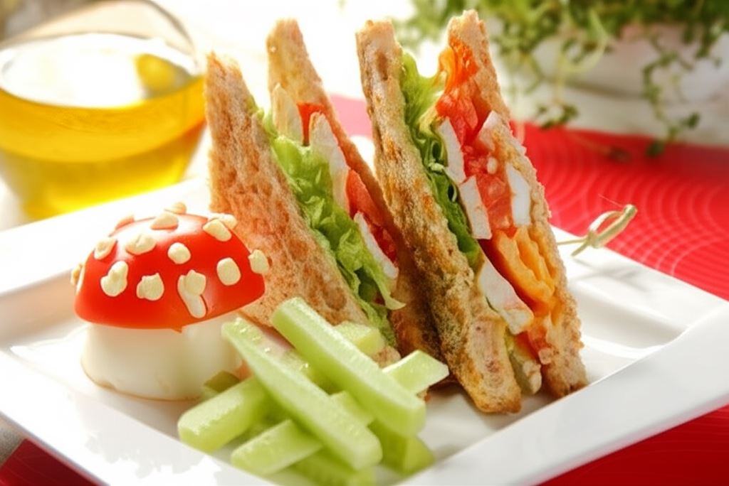 Kanapka z kurczakiem i jajkiem