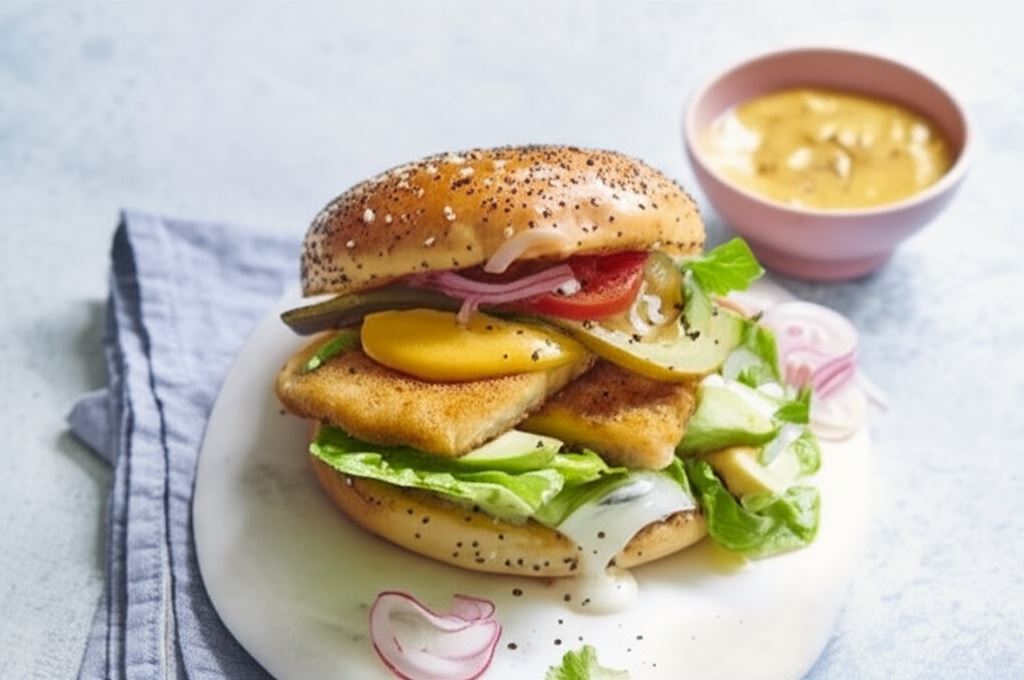 Kanapka z wegańskim sznyclem