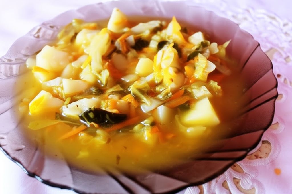 Kapuśniak z młodej kapusty :