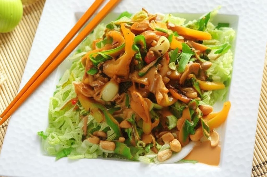 Kapusta pekińska z napojem kokosowym