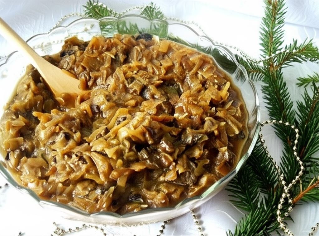 Kapusta z grzybami