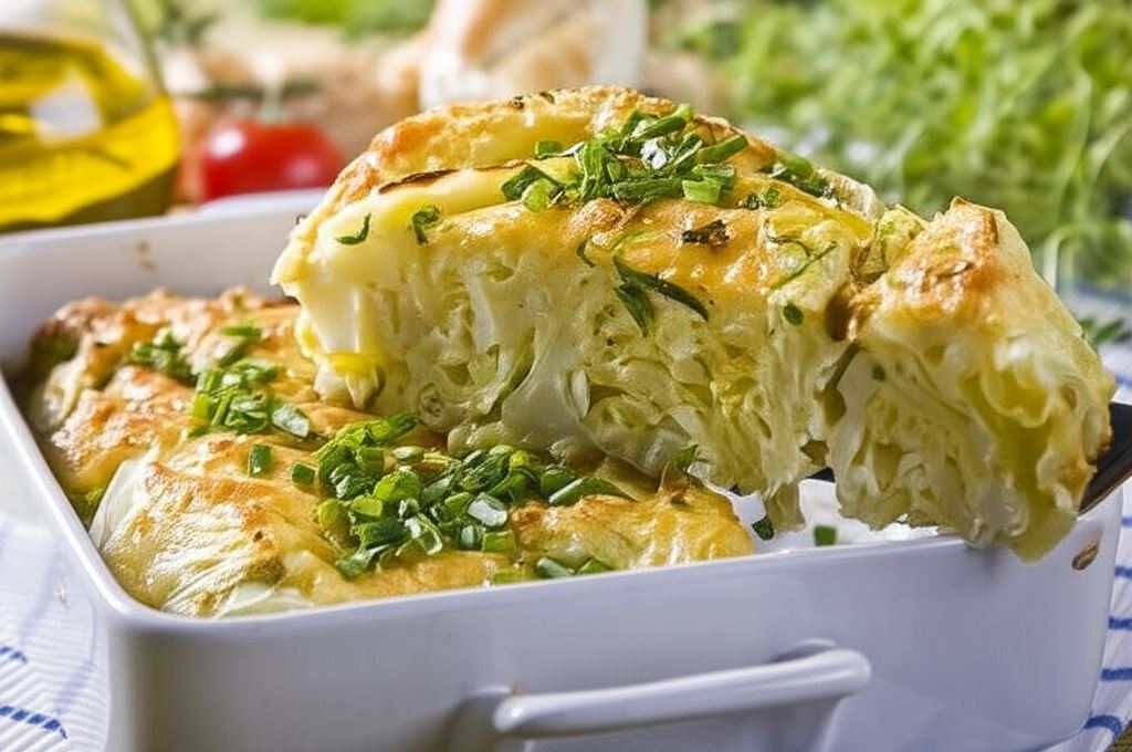 Kapusta zapiekana z żółtym serem