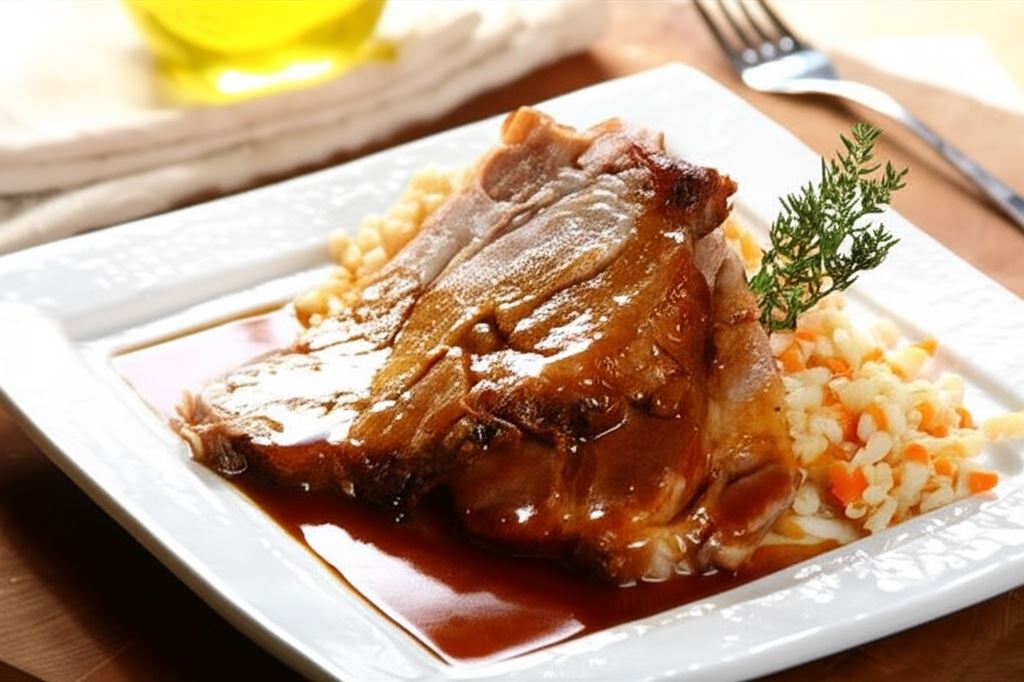 Karkówka pieczona w kminku