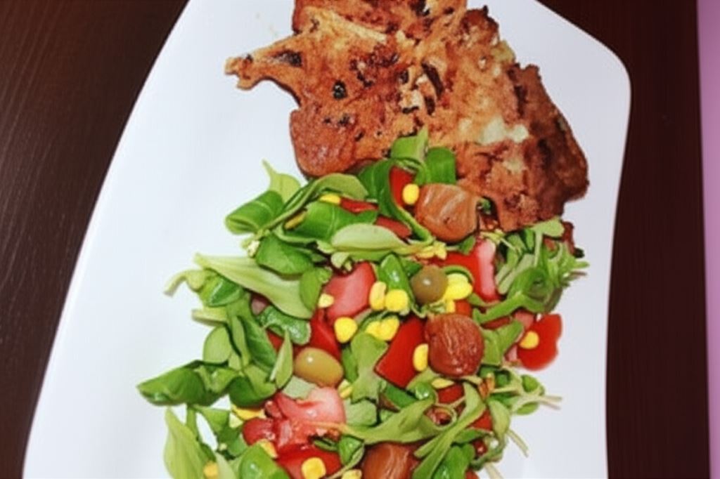 Karkówka z grilla z sałatką