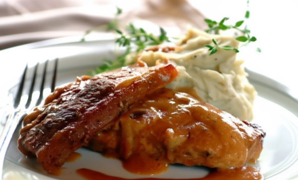 Karkówka z pesto z suszonych pomidorów