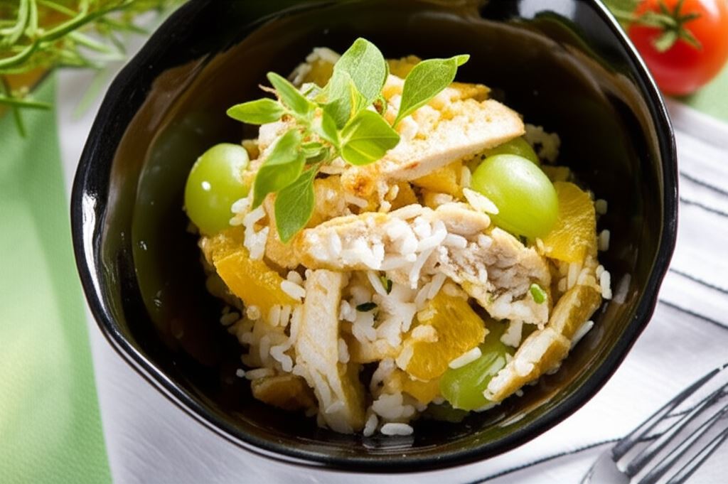 Karnawałowa sałatka z kurczakiem