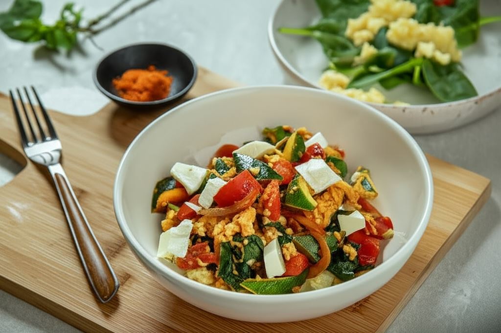 Kasza jaglana ze szpinakiem