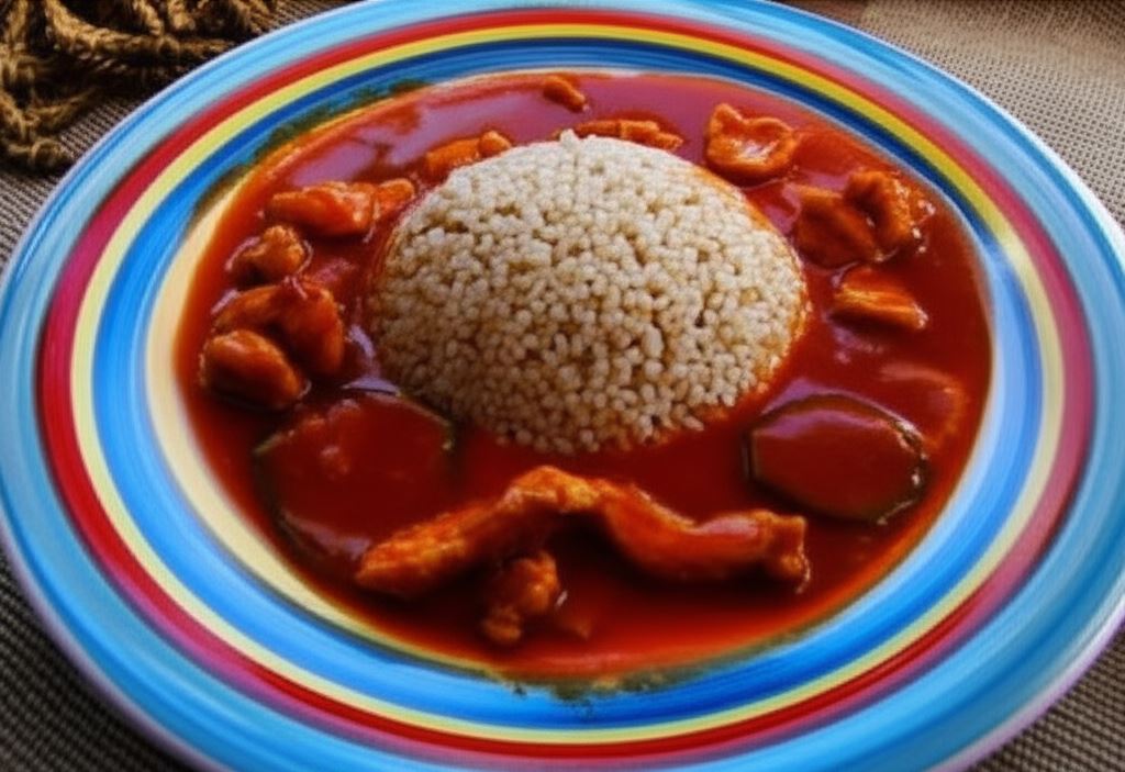 Kasza z gulaszem mięsno-cukiniowym