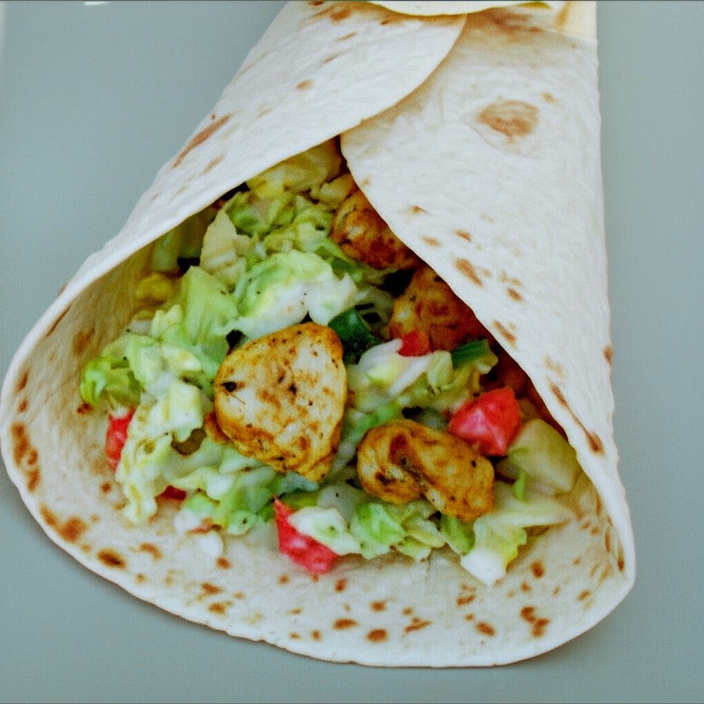 Kebab z kurczaka w cienkim cieście