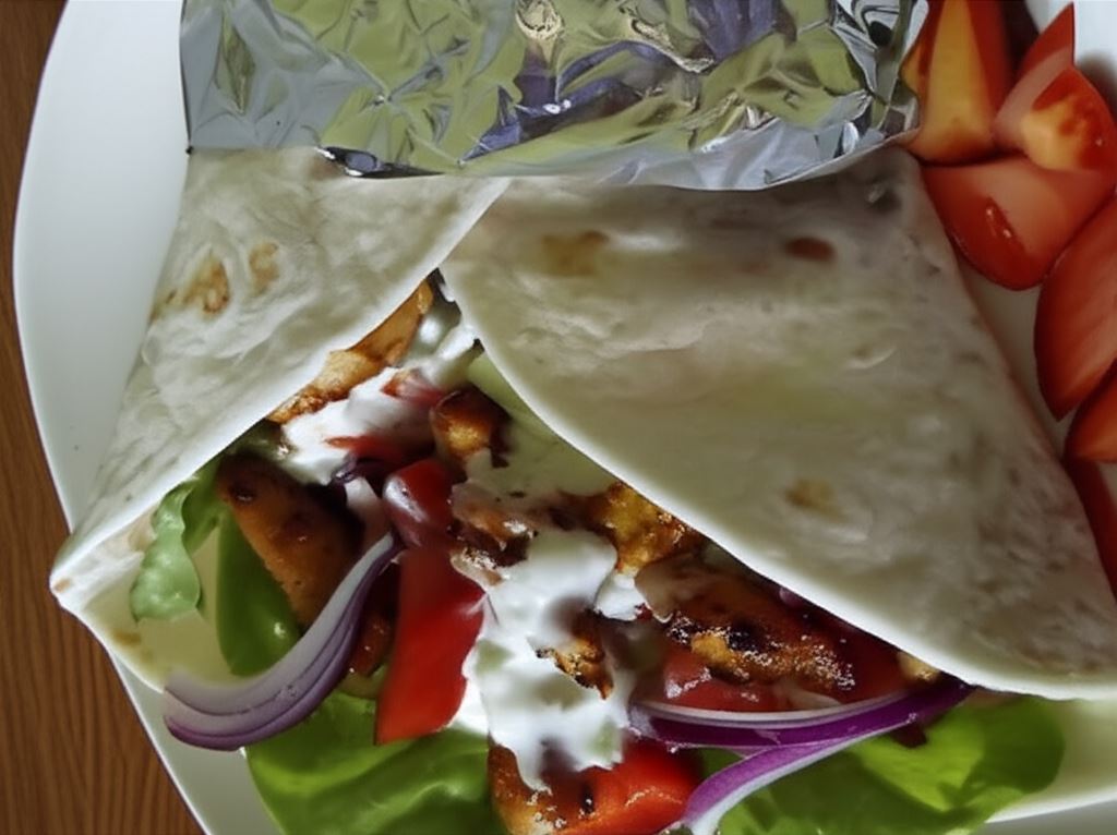 Kebab z niby tzatziki
