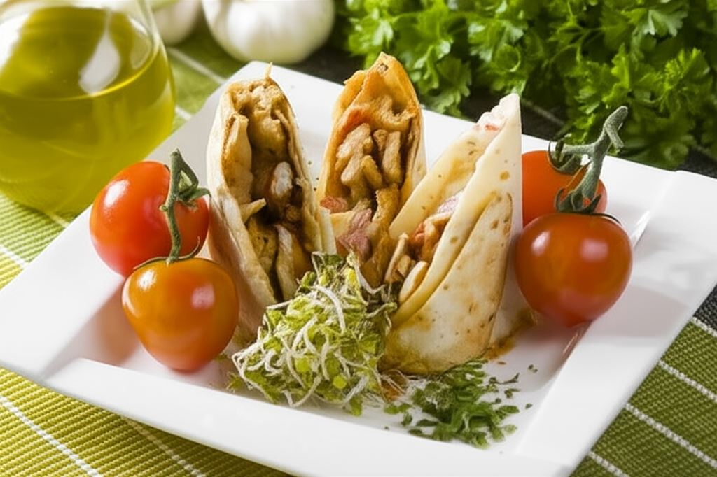 Kebab z sosem czosnkowym