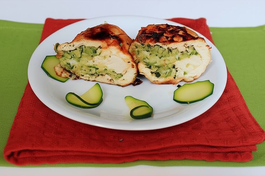 Kieszonki z cukinią i mozarellą