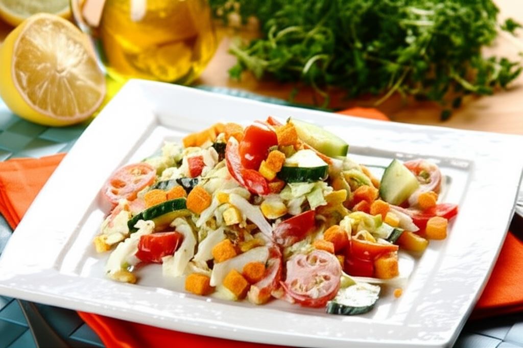 Klasyczna sałatka mix z kapustą pekińską