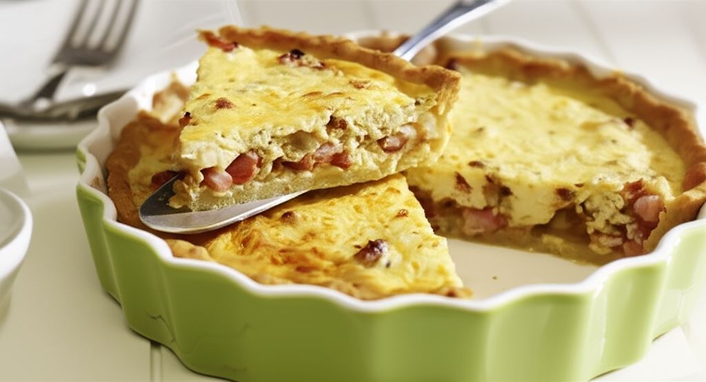 Klasyczna zapiekanka Quiche Lorraine - Placek lotaryński