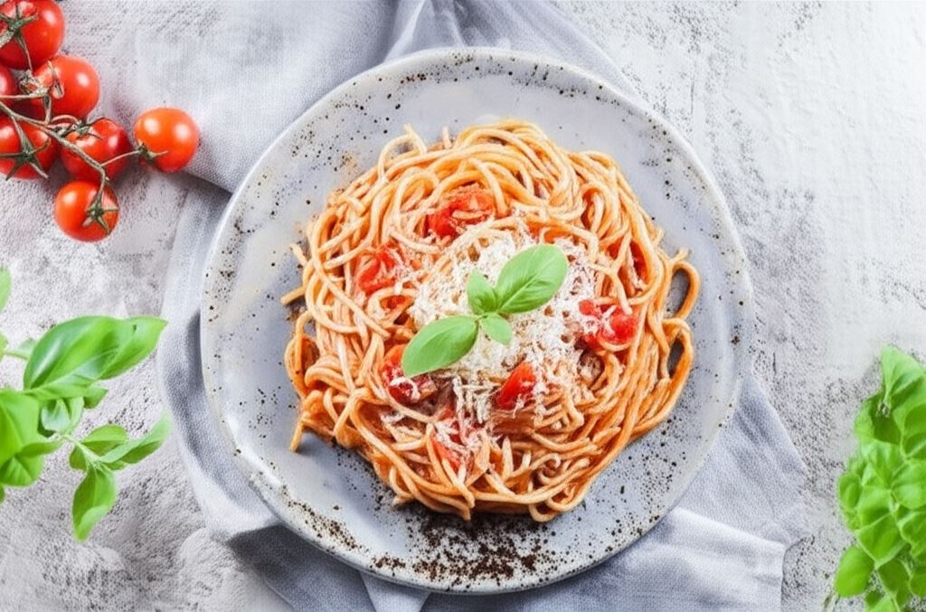 Klasyczne włoskie spaghetti po neapolitańsku