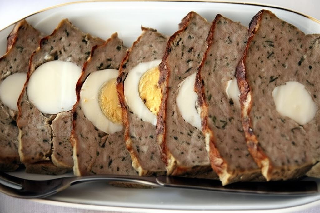 Klops domowy z jajkiem