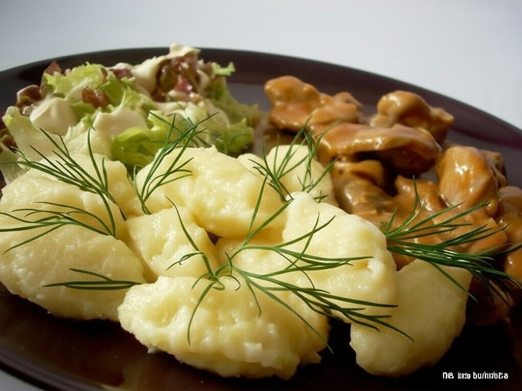 Kluseczki kładzione ziemniaczane