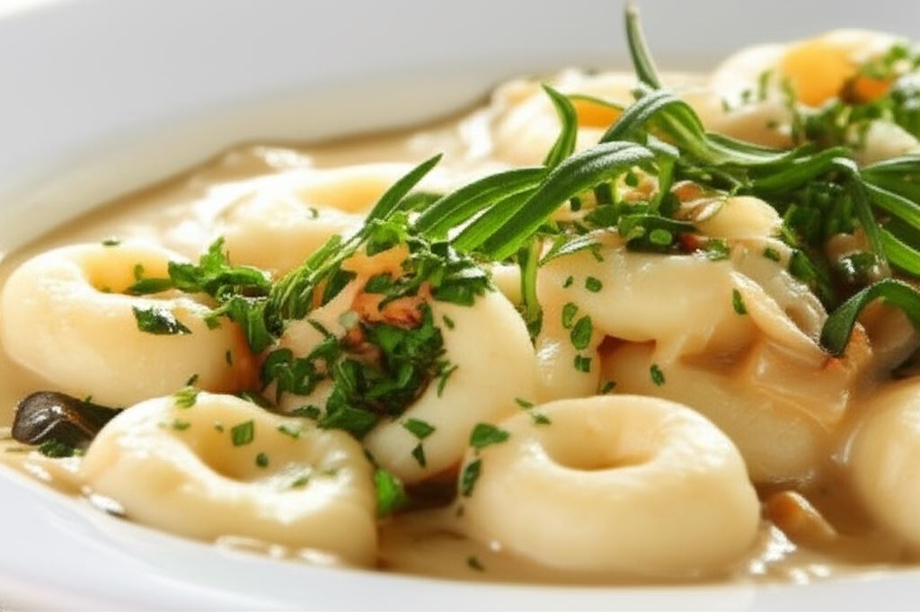 Kluski śląskie z sosem grzybowym