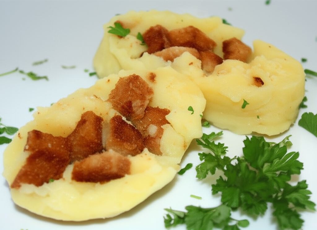 Knedel ziemniaczany z grzankami do sosów
