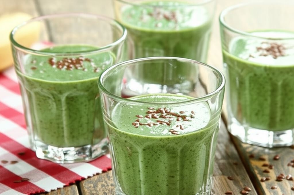 Koktajl bananowy z jarmużem