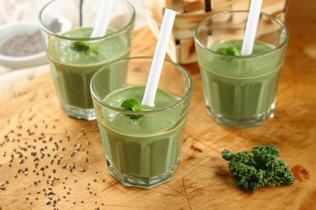 Koktajl z jarmużu i banana