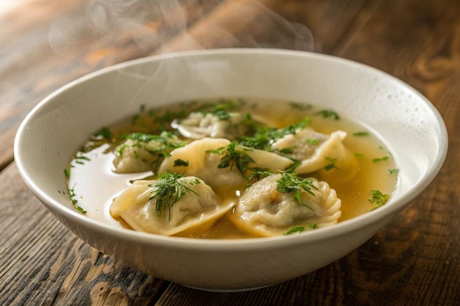 Kołduny litewskie w rosole