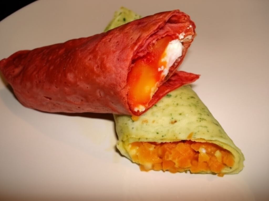 Kolorowe naleśniki z warzywami